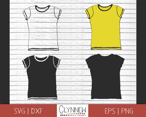 Download Shirt Svg Tshirt Clipart Clothing Svg T Shirt Silhouette Etsy