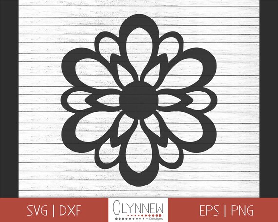 Download Mandala Flower Design Svg Geometric Design Simple Black And Etsy 3D SVG Files Ideas | SVG, Paper Crafts, SVG File