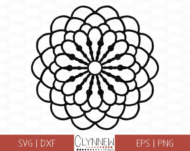 Download Clip Art Mandala Svg Bundle Dxf Simple Mandala Flower 9 Digital Flower Mandala Stencil Templates For Vinyl Cutting Download Geometric Clipart Art Collectibles