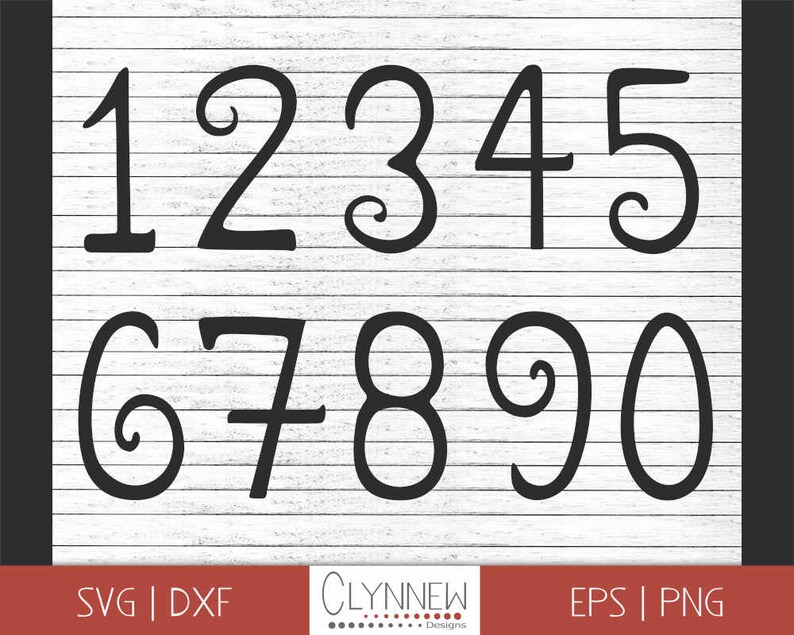 fancy numbers svg printable numbers 0 9 black handwritten