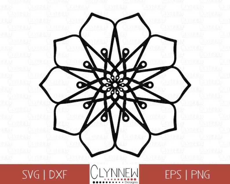 Download Clip Art Mandala Svg Bundle Dxf Simple Mandala Flower 9 Digital Flower Mandala Stencil Templates For Vinyl Cutting Download Geometric Clipart Art Collectibles