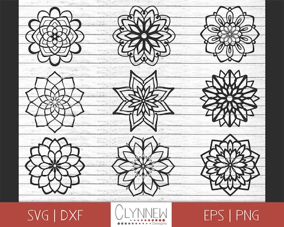 Download Simple Mandala Svg Mandala Designs Mandala Flower Cut File Etsy