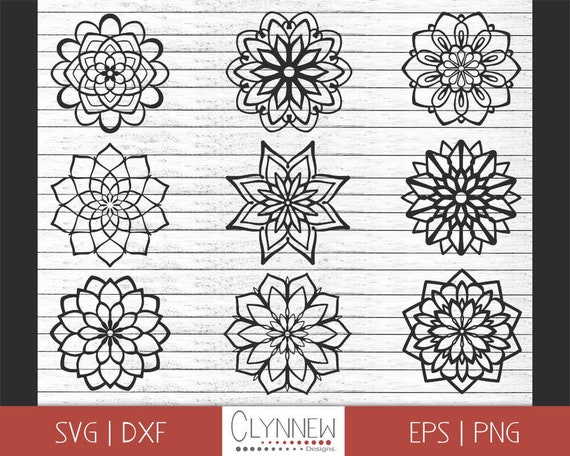 Download Simple Mandala Svg Mandala Designs Mandala Flower Cut File Etsy