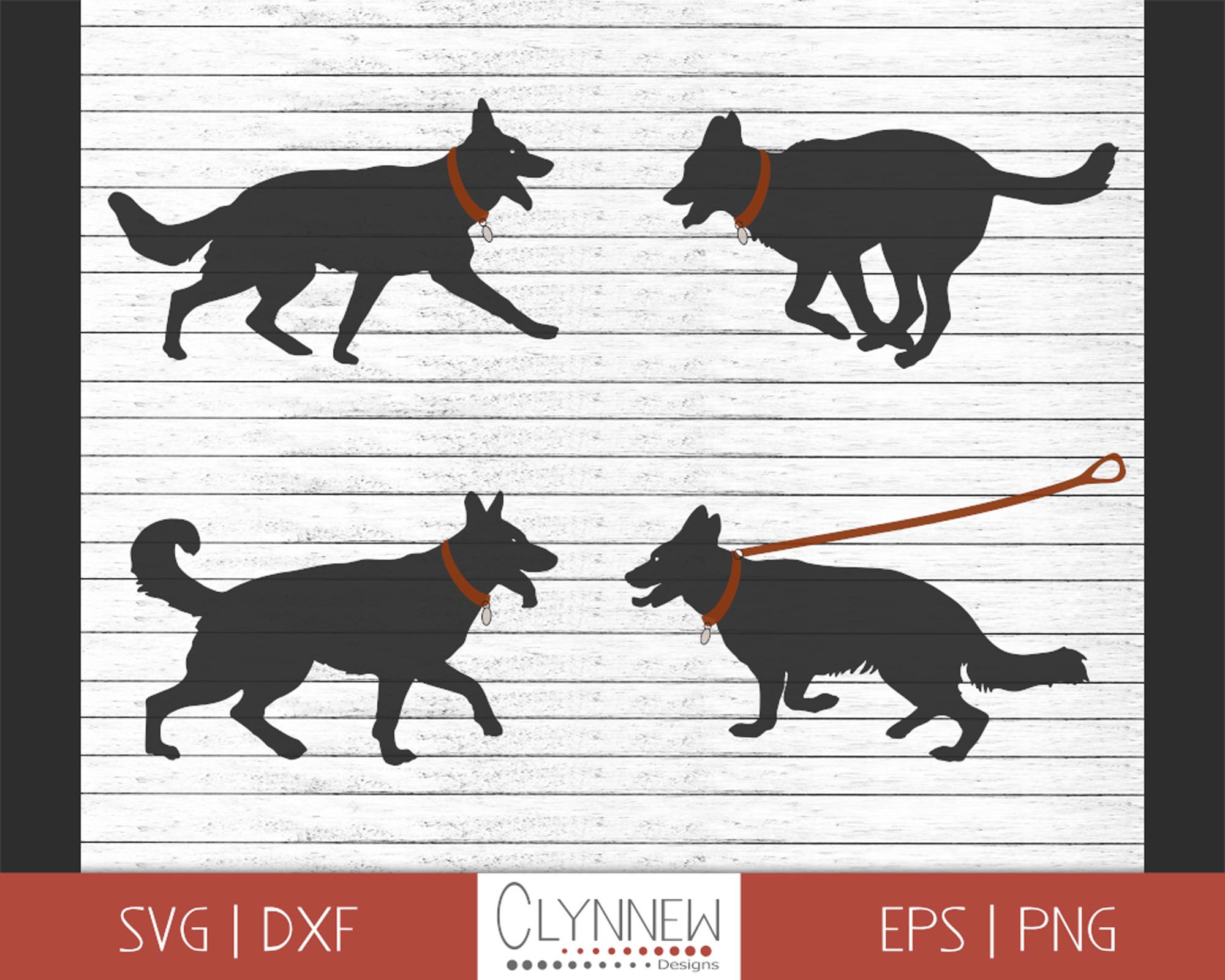 Download Dog Svg Dog Walking Clipart Silhouettes Black German Etsy PSD Mockup Templates