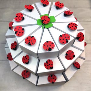 Schachteltorte Etagentorte  Gastgeschenke Samenbomben Tischdekoration Geldgeschenk Kindergeburtstag
