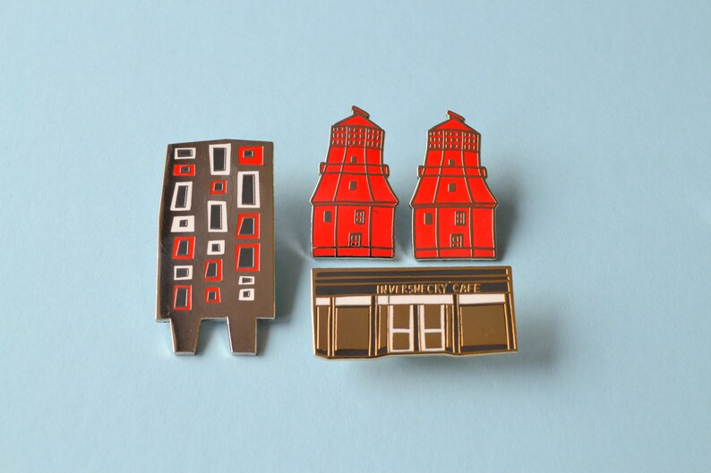 Skyscraper Pin Badge