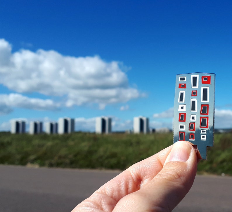 Skyscraper Pin Badge