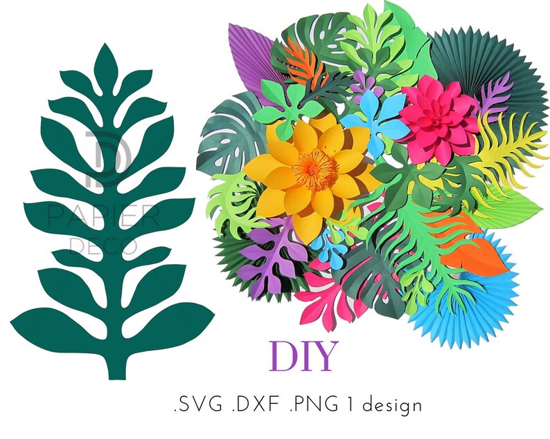 Download SVG Cutting Files Leaf and Greenery Vines Fern Leaf Vine | Etsy