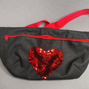 Red heart fanny pack best sale