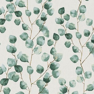 Oilcloth Eucalyptus Leaves // Special edition // matt surface // Leaves // Sold by the meter // Unique //