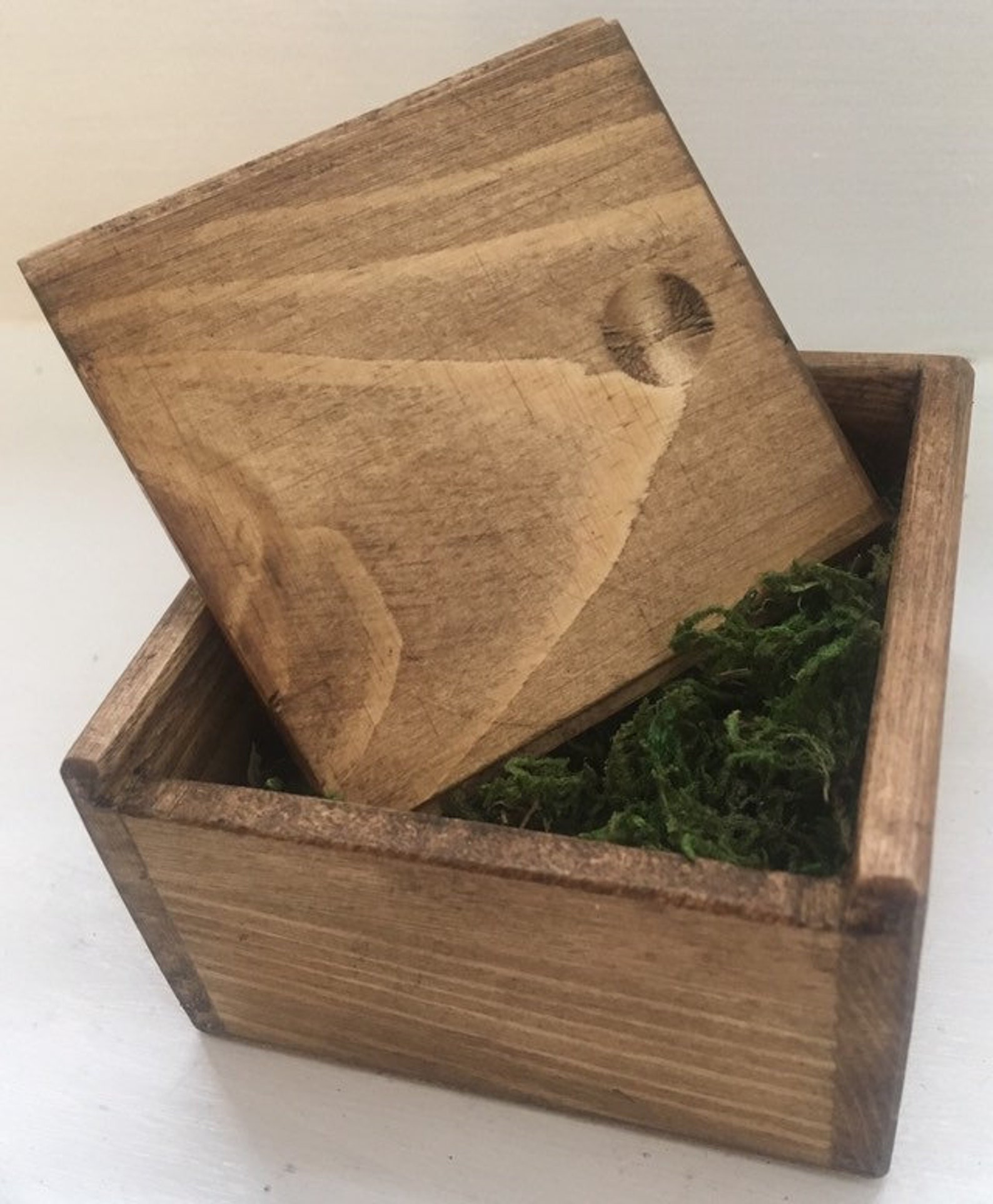 Wooden Gift Box Hand Finished Small Etsy