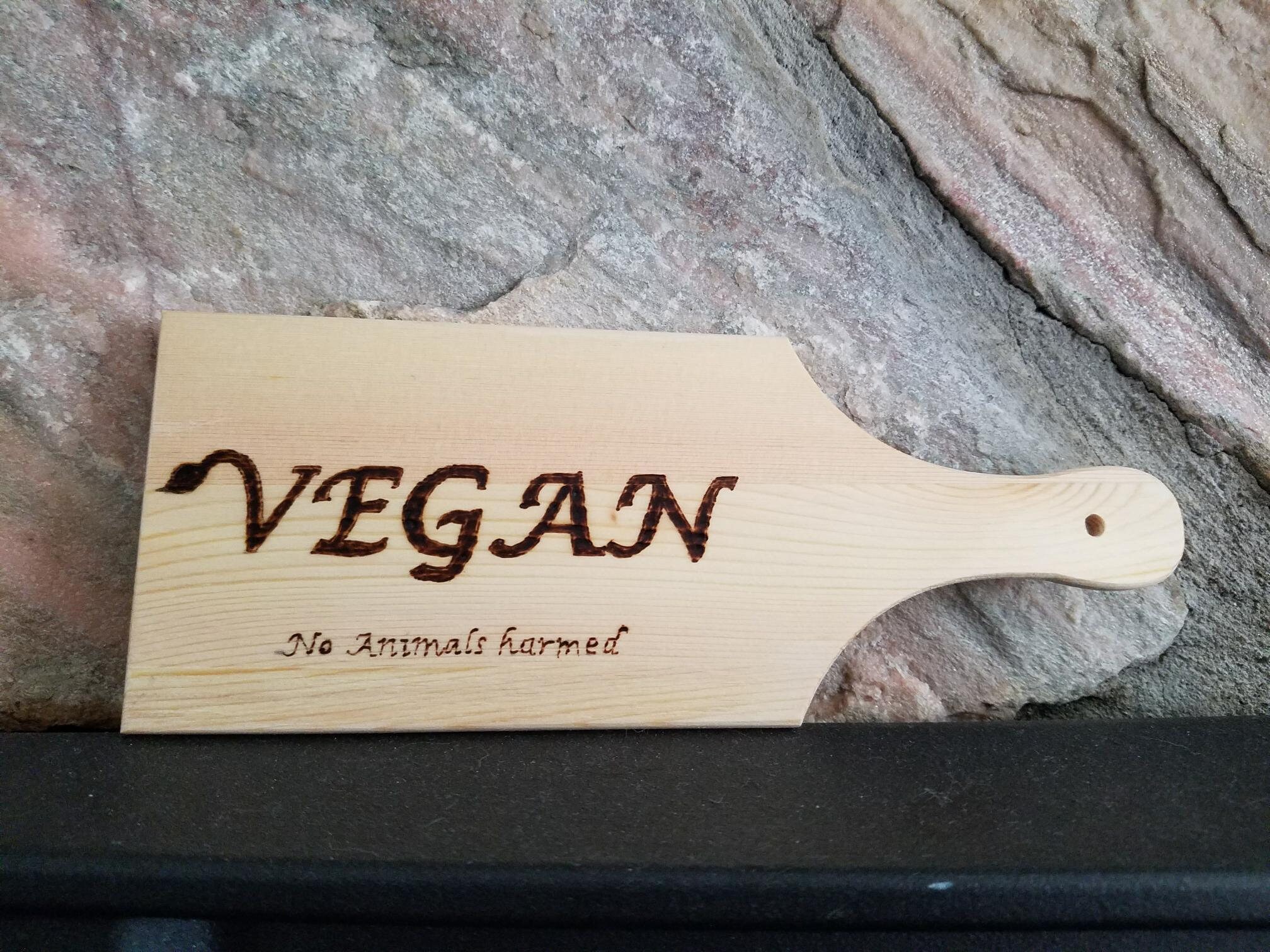 Vegan Cutting Board Mini Decorative Cruelty Free Cutting Etsy UK