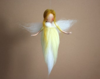 Felt fairy/ felt elf/ lavender/ felt figure/ guardian angel/ gift confirmation/communion