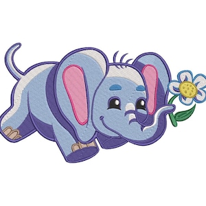 Machine Embroidery Design Elephant