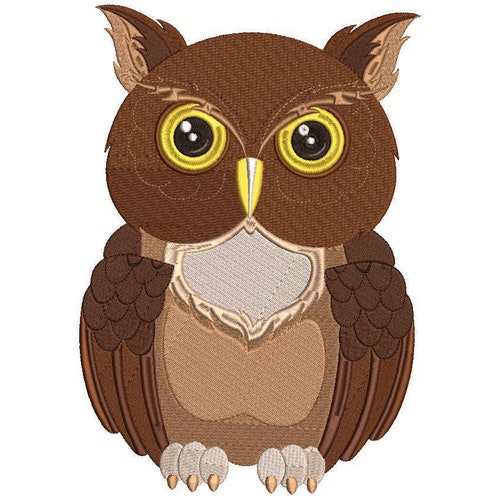 Owl Branch Machine Embroidery Designs Instant Download 4x4 5x5 Etsy