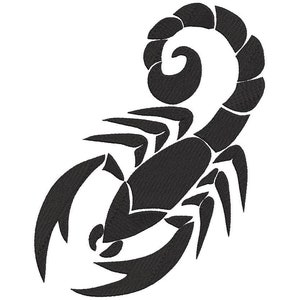 Machine Embroidery Design Scorpion