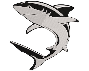 Machine Embroidery Design Shark