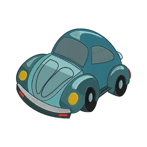 Retro Car Machine Embroidery Design