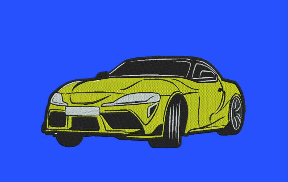 Machine embroidery design car in 6 sizes  etsy
