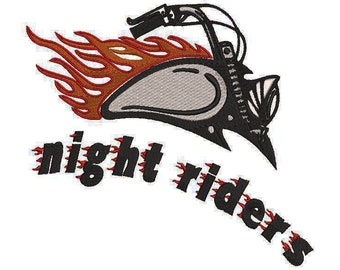 Machine embroidery design motorbike in 6 sizes
