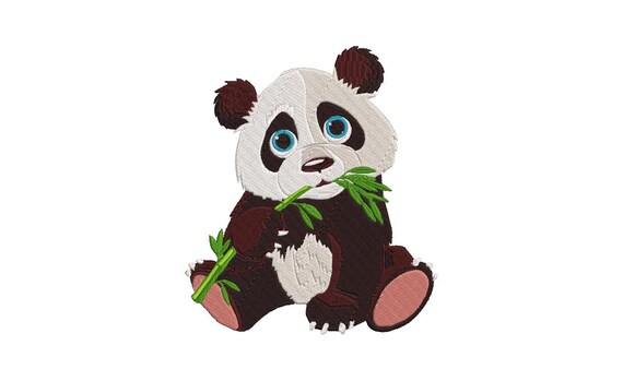 Machine embroidery design panda  etsy Machine embroidery design panda  etsy