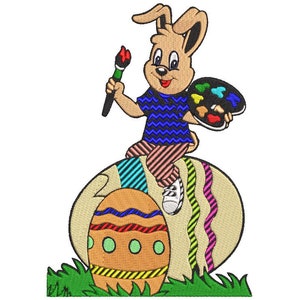 Machine Embroidery Easter Rabbit