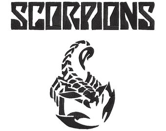 Machine embroidery design Scorpions