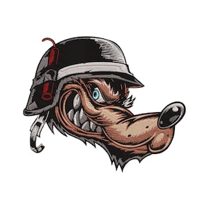 Wolf Werewolf Machine Embroidery Design