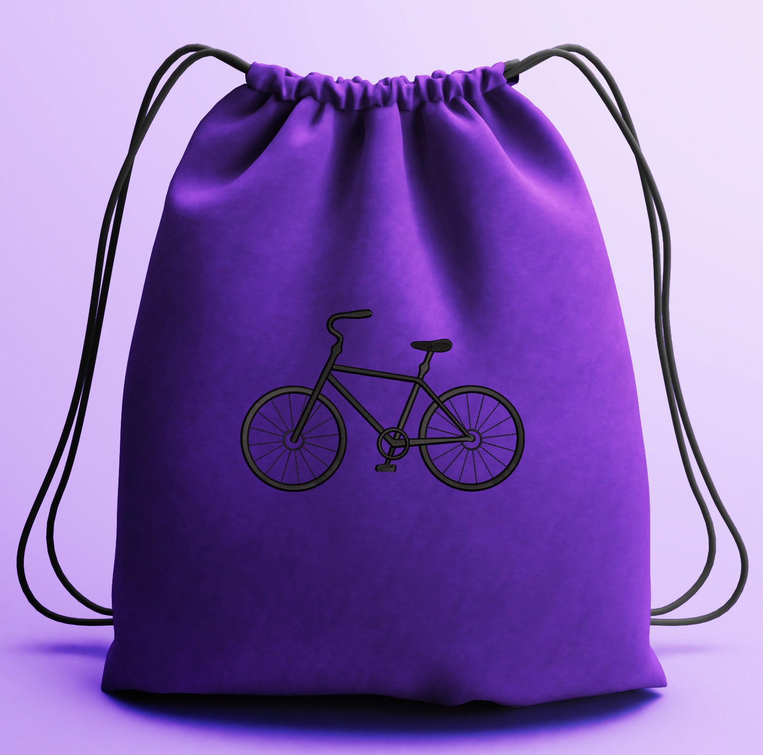 Bicycle Machine Embroidery Design Etsy