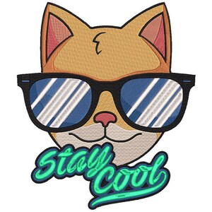 Machine Embroidery Design Stay cool