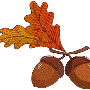 Acorns  Machine Embroidery Design