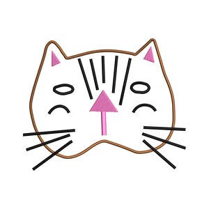 Cat Machine Embroidery Design
