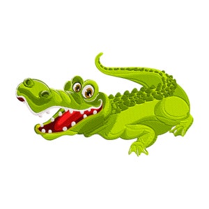 Crocodile  Machine Embroidery Design