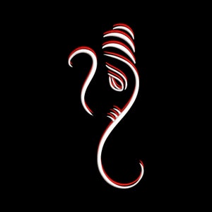 Ganesha Maschinenstickerei Design