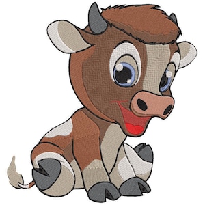 Machine Embroidery Design Bull