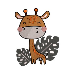 Baby Giraffe Embroidery Design
