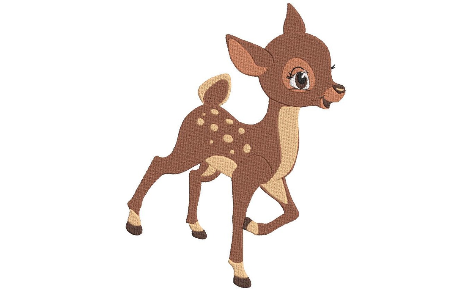 Machine Embroidery Design Baby Deer Etsy