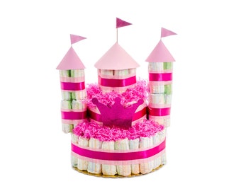 Castle Diaper Cake Etsy