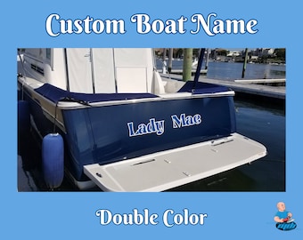 Custom Boat Name - Double Color (High-Quality Materials)