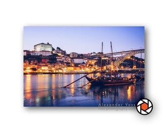 Leinwandbild Porto Portugal - Inspirierende Fotokunst, die Dir ein Lächeln ins Gesicht zaubert - Aufhängefertiges Bild, keine Rahmung nötig