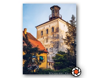 Zagreb photo on canvas - Inspirational photo art & Croatia for your home or office - Ready to hang wall picture, does not need framing