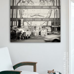 Canvas picture Berlin Street Art Black and White Photography Stylish mural, ready to hang Analogue photo art directly from the artist image 5