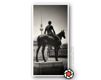 Analogue Photography Berlin Black and White - Stylish mural on truck tarpaulin - Robust and tear-resistant image - Photo art directly from the photographer