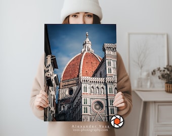 Florenz Poster | Die Kathedrale von Florenz als stilvolle Wandkunst | Inspirierende Fotokunst, die dir ein Lächeln ins Gesicht zaubert