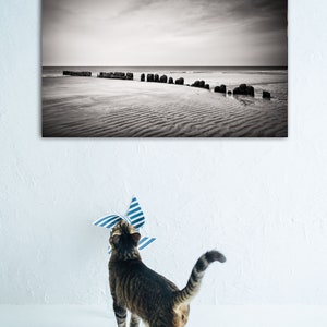 North Sea Pictures Black and White  Sylt Mural on canvas  image 10