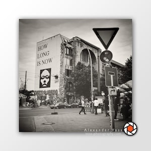 Berlin Tacheles Canvas Print Black and White - Inspiring Street Photography from Berlin - Stylish Photo Art by a Berlin Photographer
