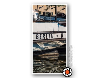 Berlin maritime poster - photo art mural on truck tarpaulin - narrow portrait format, does not need a frame - fine art print directly from the photographer