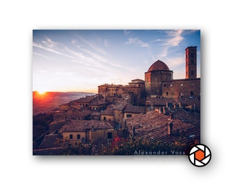Canvas picture Tuscany Volterra - Inspiring photography as a mural for your home or office - Ready-to-hang picture, photo on canvas