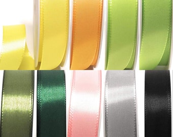 1m/0,16EUR) Schleifenband Taft 50m x 25mm Taftband Geschenkband Dekoband - Farbwahl -