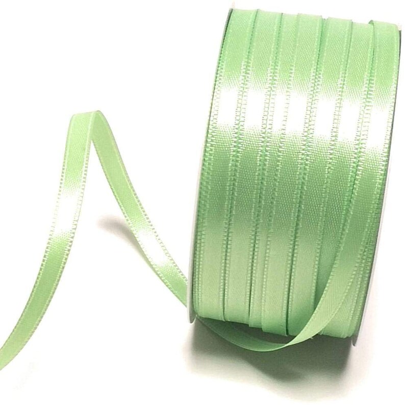 1m0,12EUR Schleifenband 50m x 6mm Satinband Geschenkband Dekoband Doppelsatin Farbwahl Bild 6